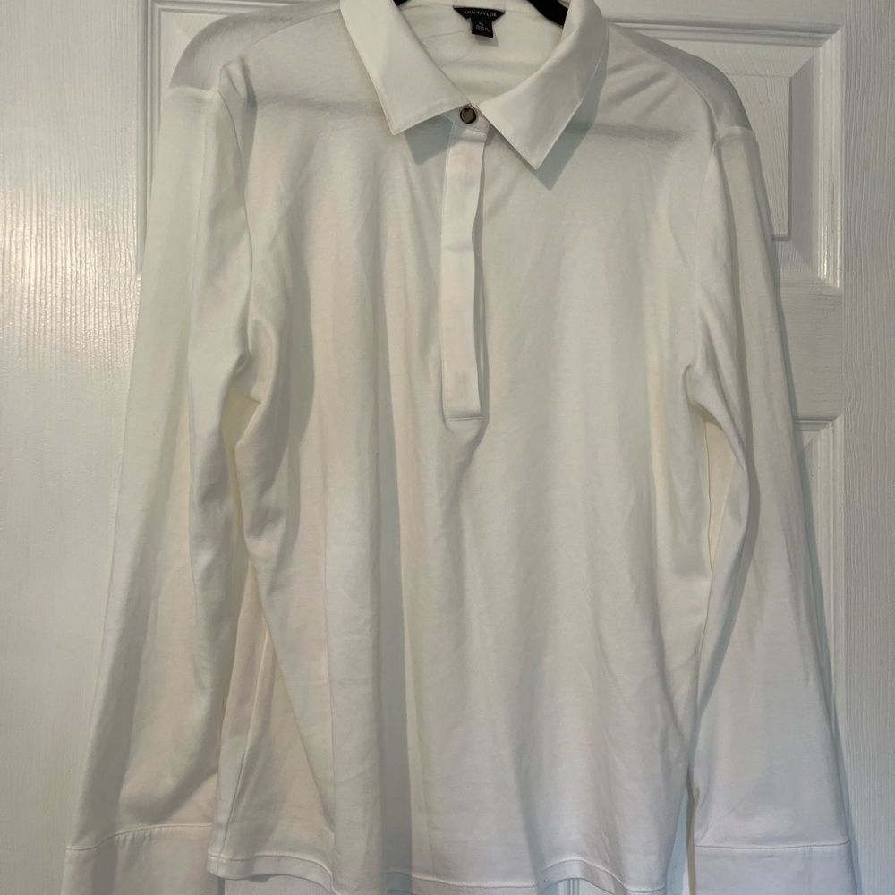 Women’s White Long Sleeve Shirt